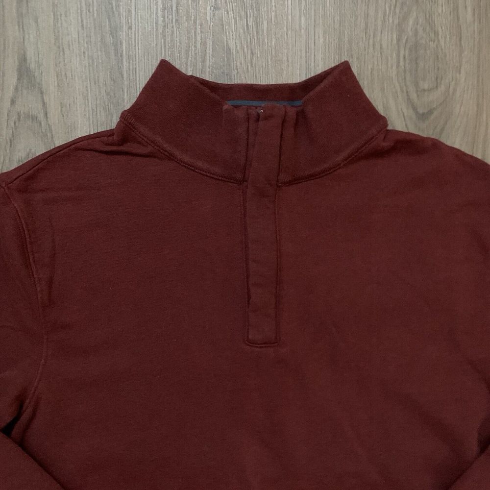 Untuckit Sweater Mens XL Maroon  1/4 Quarter Zip Pullover Sweatshirt‎ Golf